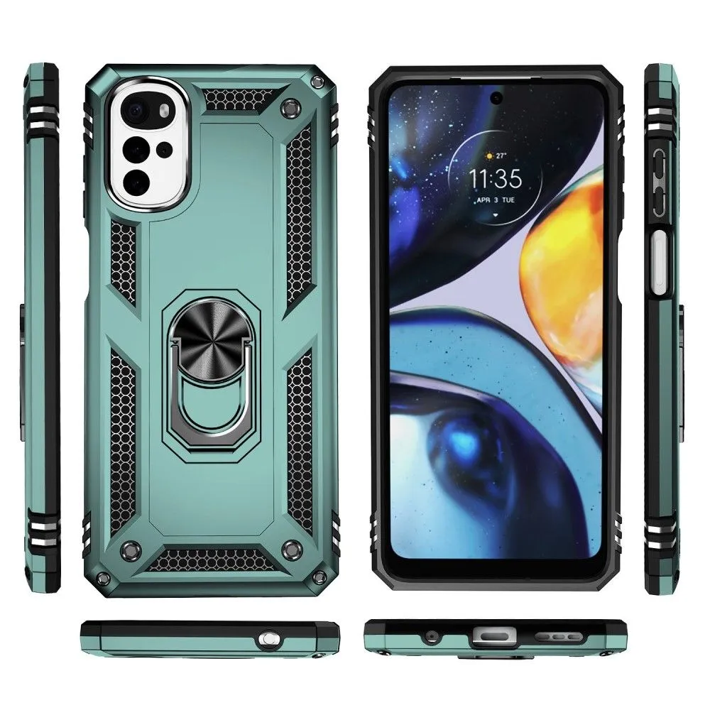 Bofink Combat Motorola Moto G22 case - Blackish Green