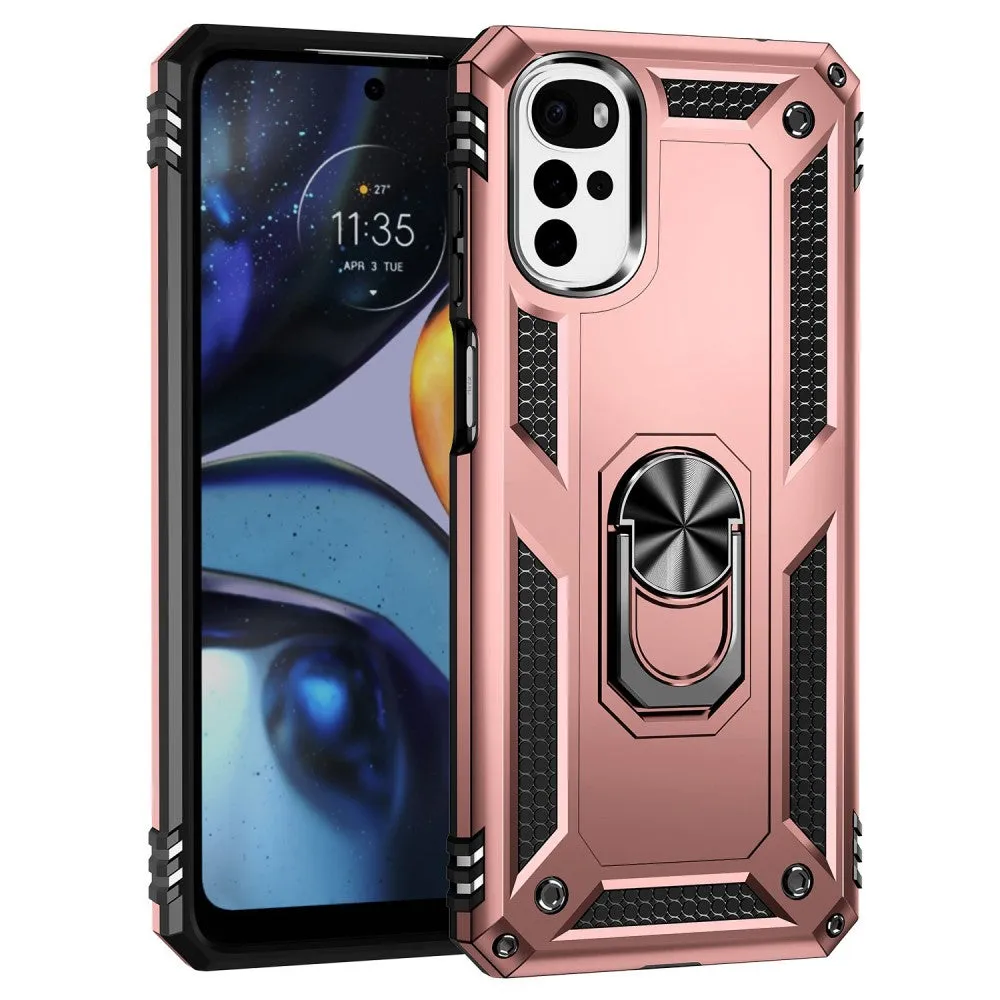 Bofink Combat Motorola Moto G22 case - Rose Gold