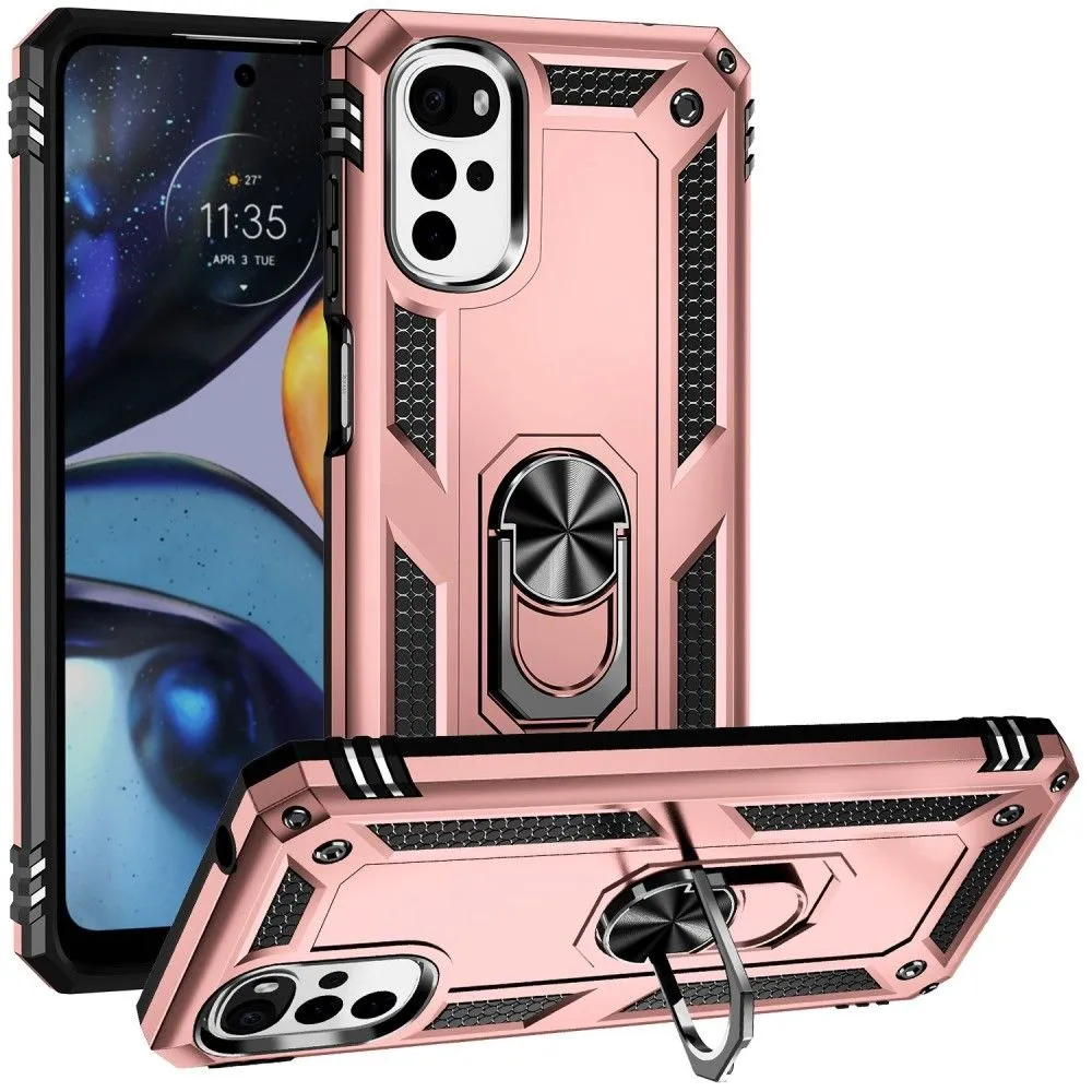 Bofink Combat Motorola Moto G22 case - Rose Gold