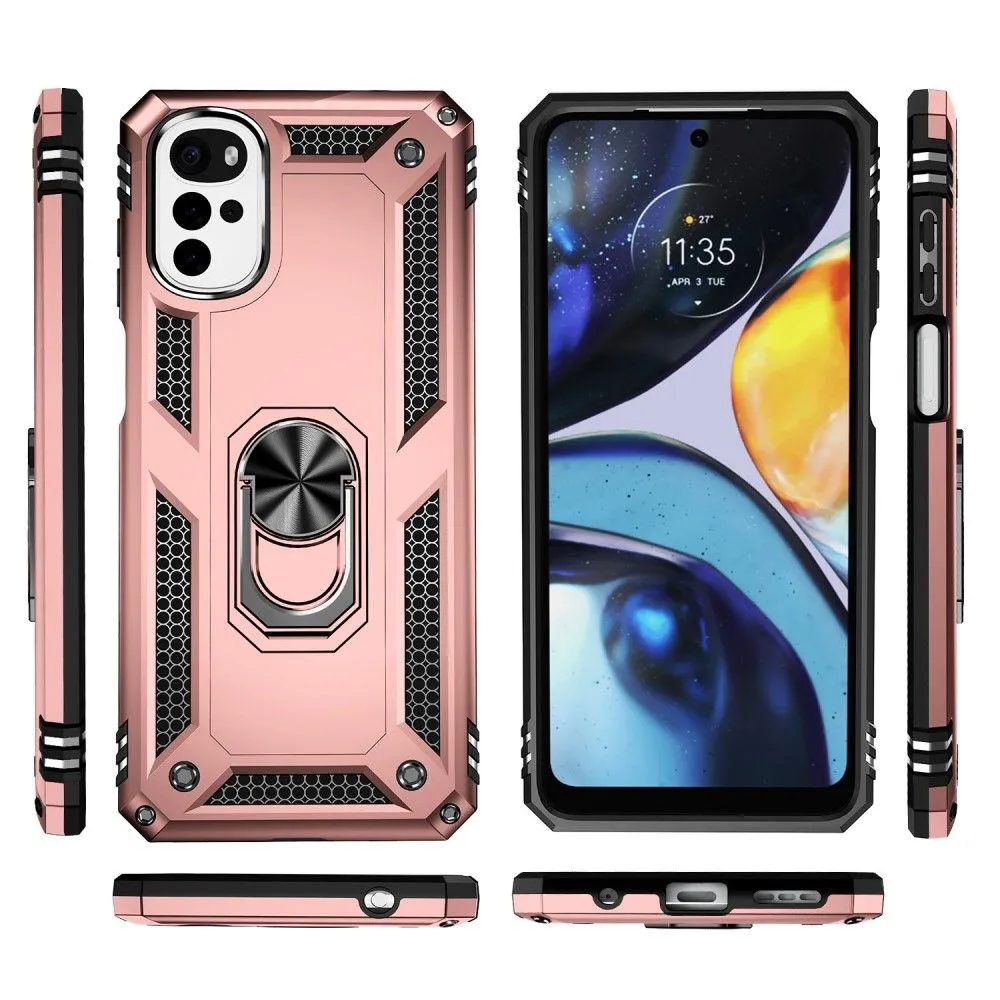 Bofink Combat Motorola Moto G22 case - Rose Gold