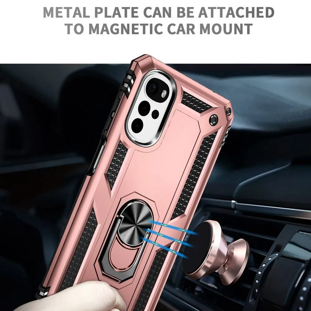 Bofink Combat Motorola Moto G22 case - Rose Gold