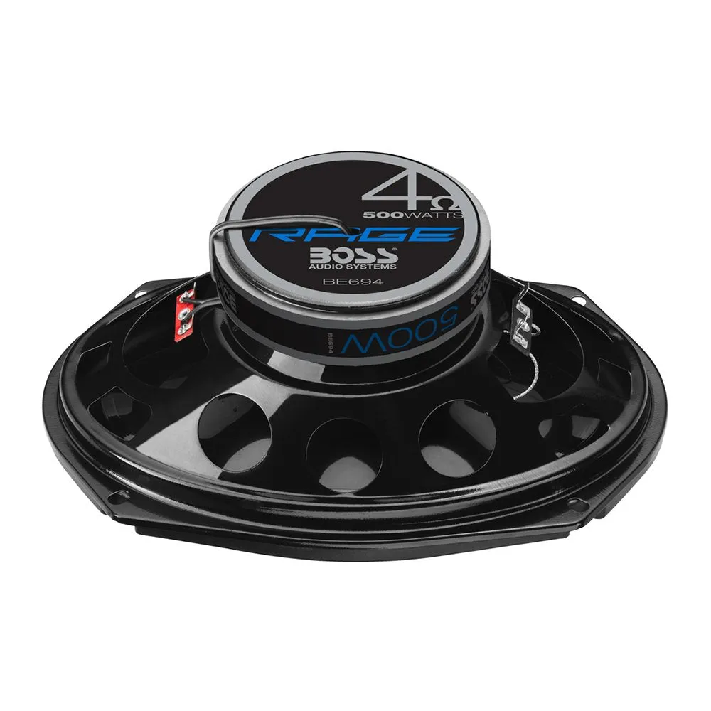 Boss Rage 6 x 9 & 6.5 Inch 4 Way Full Range Mobile Audio/Video Speakers Pairs