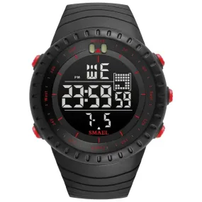 Brand Men Electronics Watch Outdoor Sports Waterproof Big Dial Digital LED Alarm Digital-Watch 1237 Sport Watch