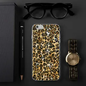 Brown Leopard Phone Case, Animal Print Tough BPA-Free Sleek iPhone Case- Printed in USA