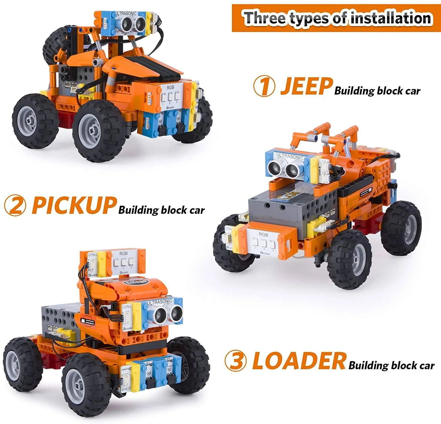 Building Block Car Robot Kit