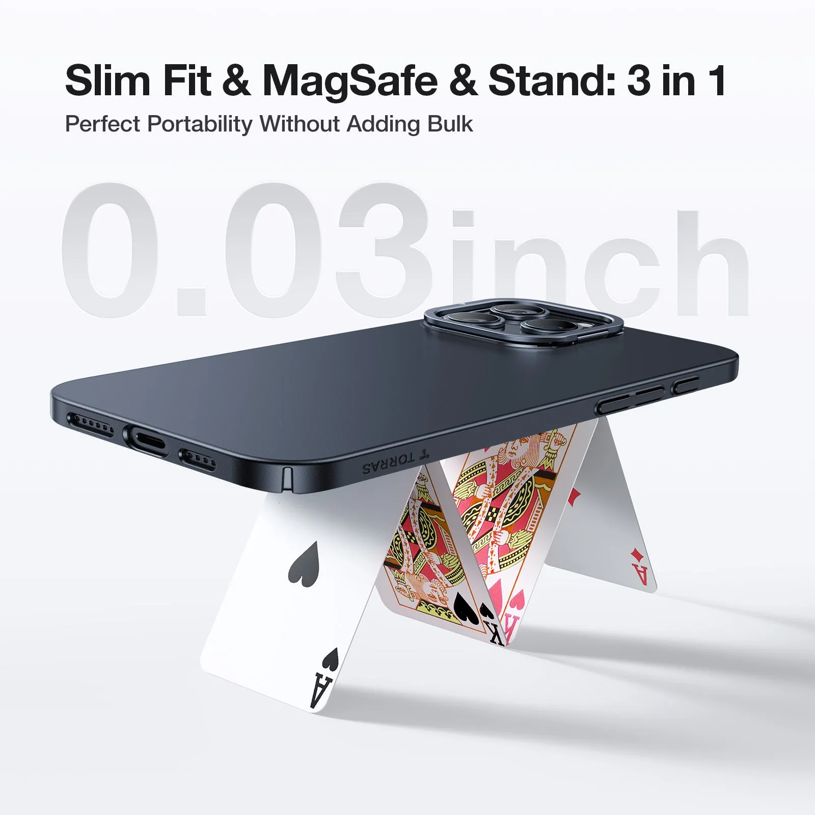 [Bundle]Lstand SlimFit Camera Stand MagSafe Case  GlassGo Unbreakable Tempered Screen Protector for iPhone 16 Series