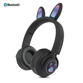 Bunny Tracks Wireless Light-Up Headphones | Black