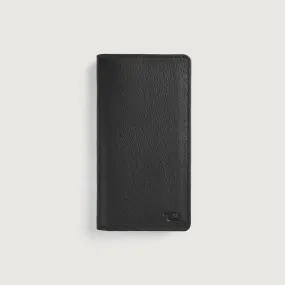 Cameron Black Leather Long Wallet