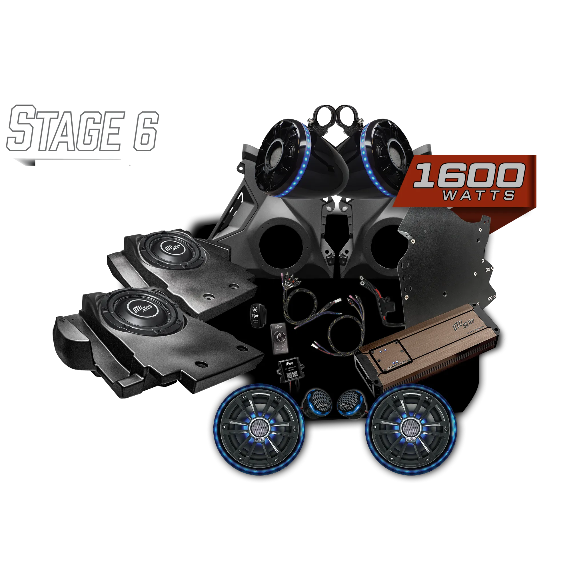 Can-Am® Maverick R Elite Series Stage 6 Stereo Kit | UTVS-R-S6-E