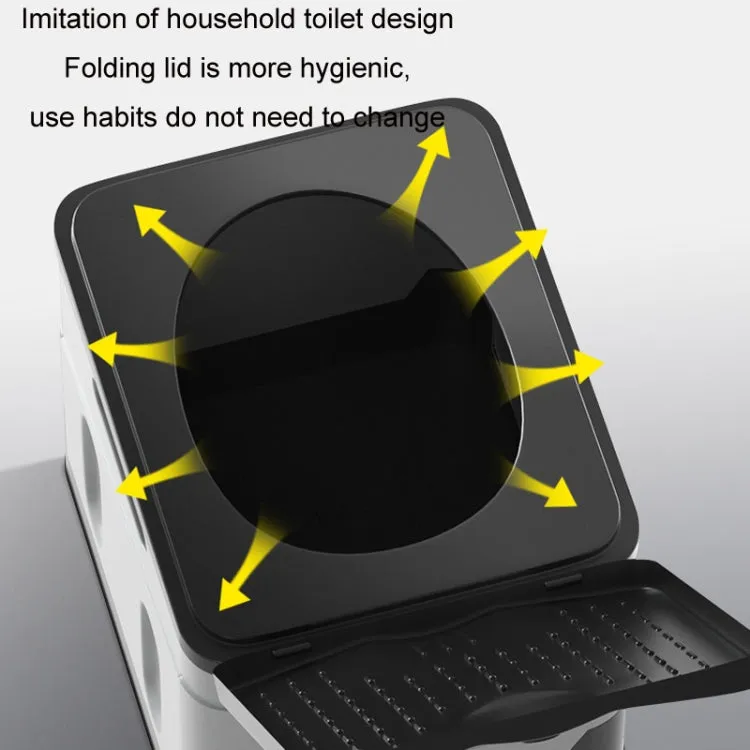 Car Folding Portable Toilet Outdoor Emergency Mobile Toilet(Dark Grey)