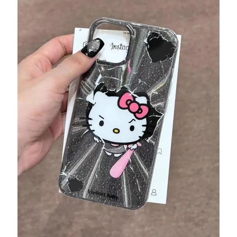 Cartoon Graphite Gray Kitty Phone Case KI547