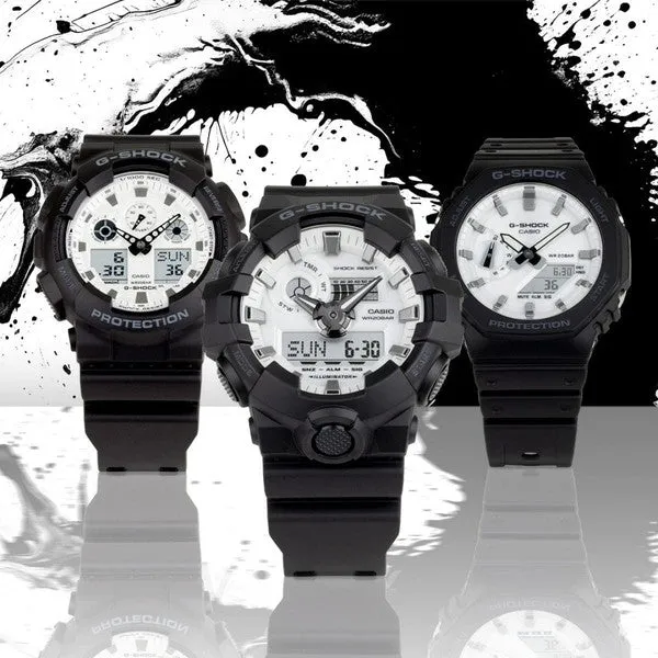 Casio G-Shock Digital Watch DW6900WD-1 Black - White