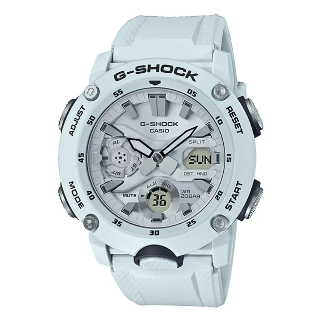 Casio White Grey G-SHOCK 200m Water Resistance Watch GA-2000S-7ADR