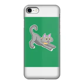 Cat Illustration Fully Printed Tough Phone Case