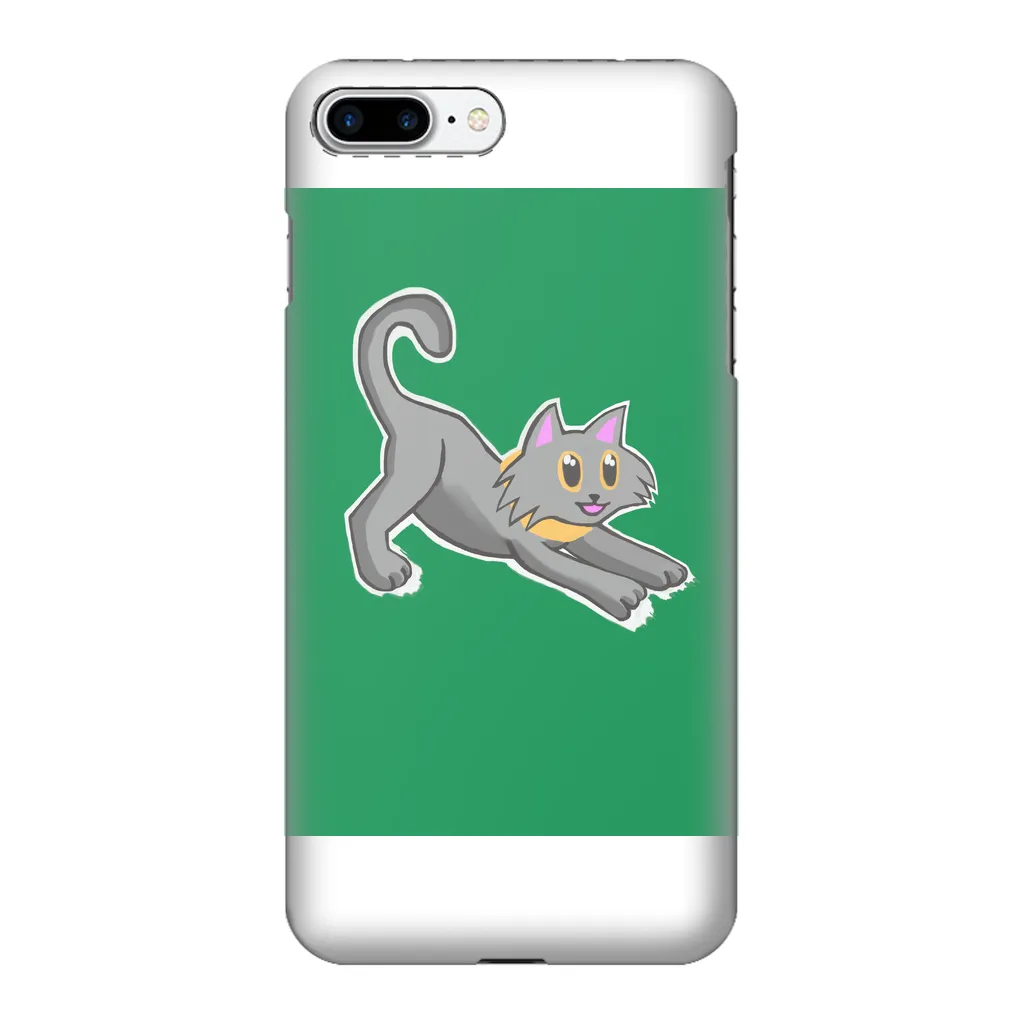 Cat Illustration Fully Printed Tough Phone Case