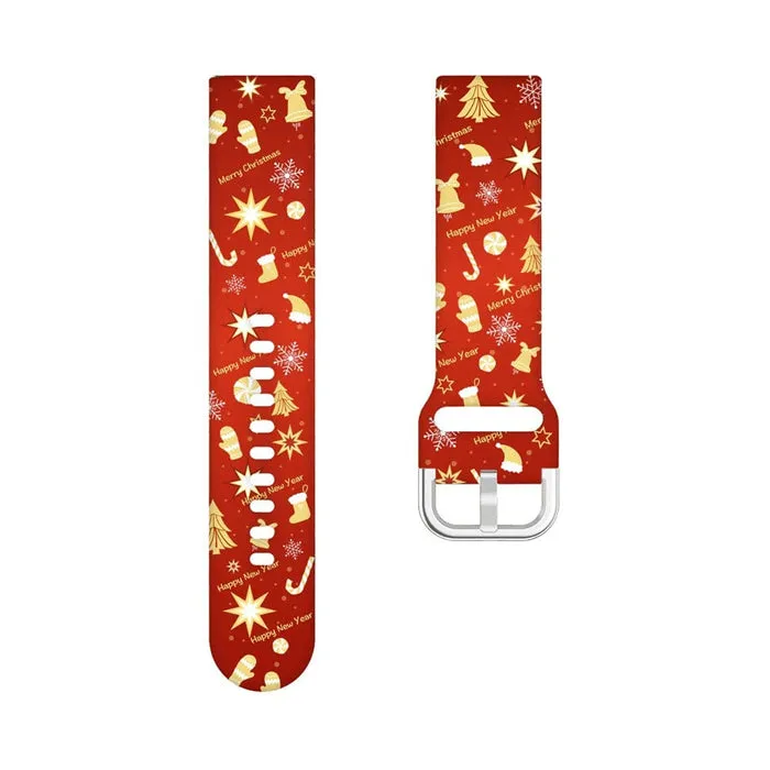 Christmas Watch Straps compatible with the 3Plus Vibe Smartwatch