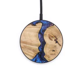 Circle Wood Resin Wireless Charger - Bryn (Blue, 616369)