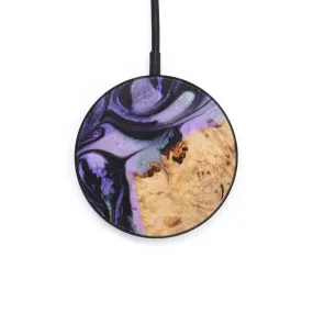 Circle Wood Resin Wireless Charger - Deon (Purple, 630795)