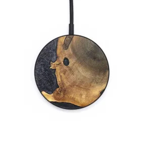 Circle Wood Resin Wireless Charger - Dionne (Pure Black, 704852)