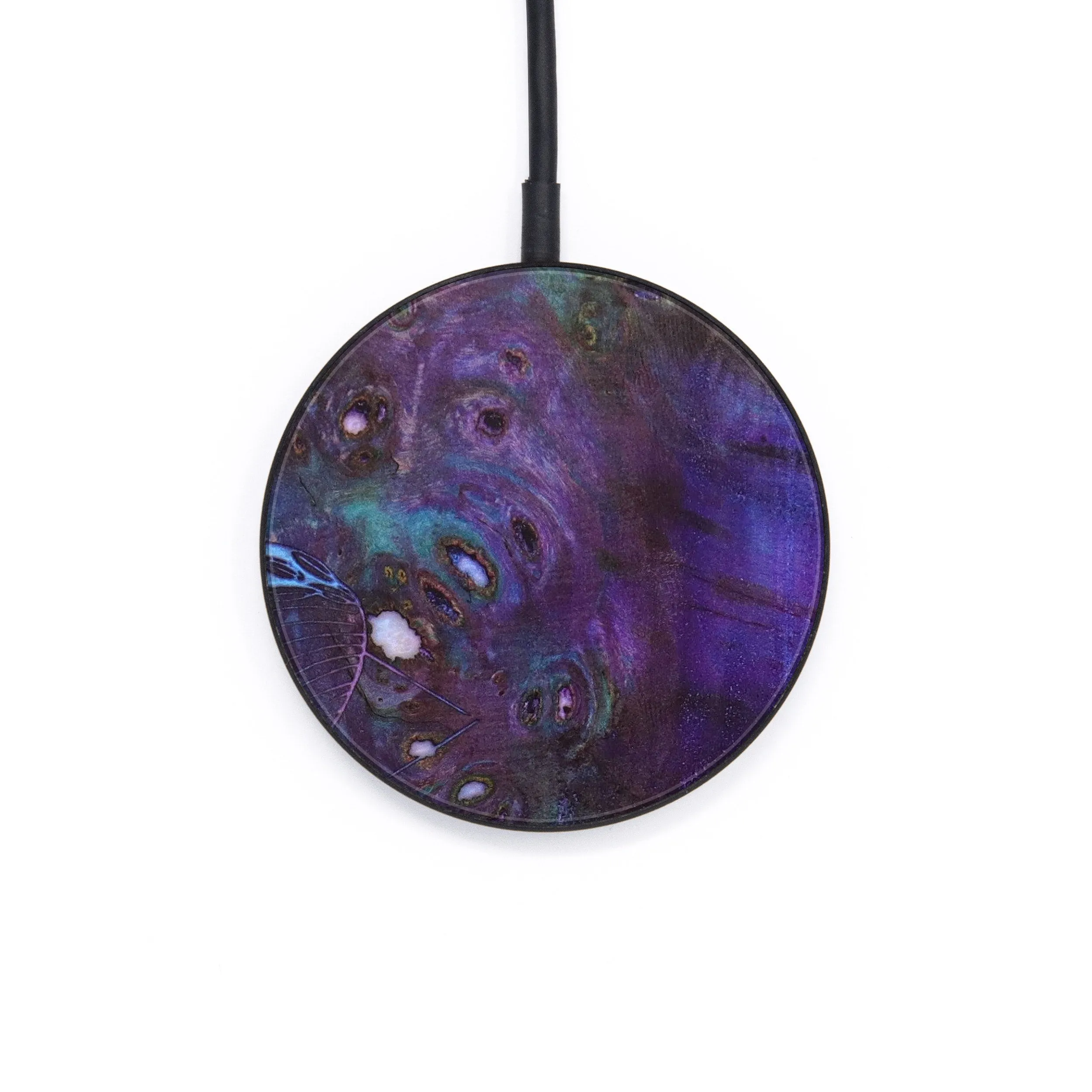 Circle Wood Resin Wireless Charger - Dorothy (Spring, 640651)