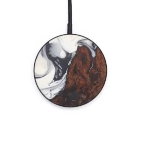 Circle Wood Resin Wireless Charger - Eduardo (Black & White, 597987)