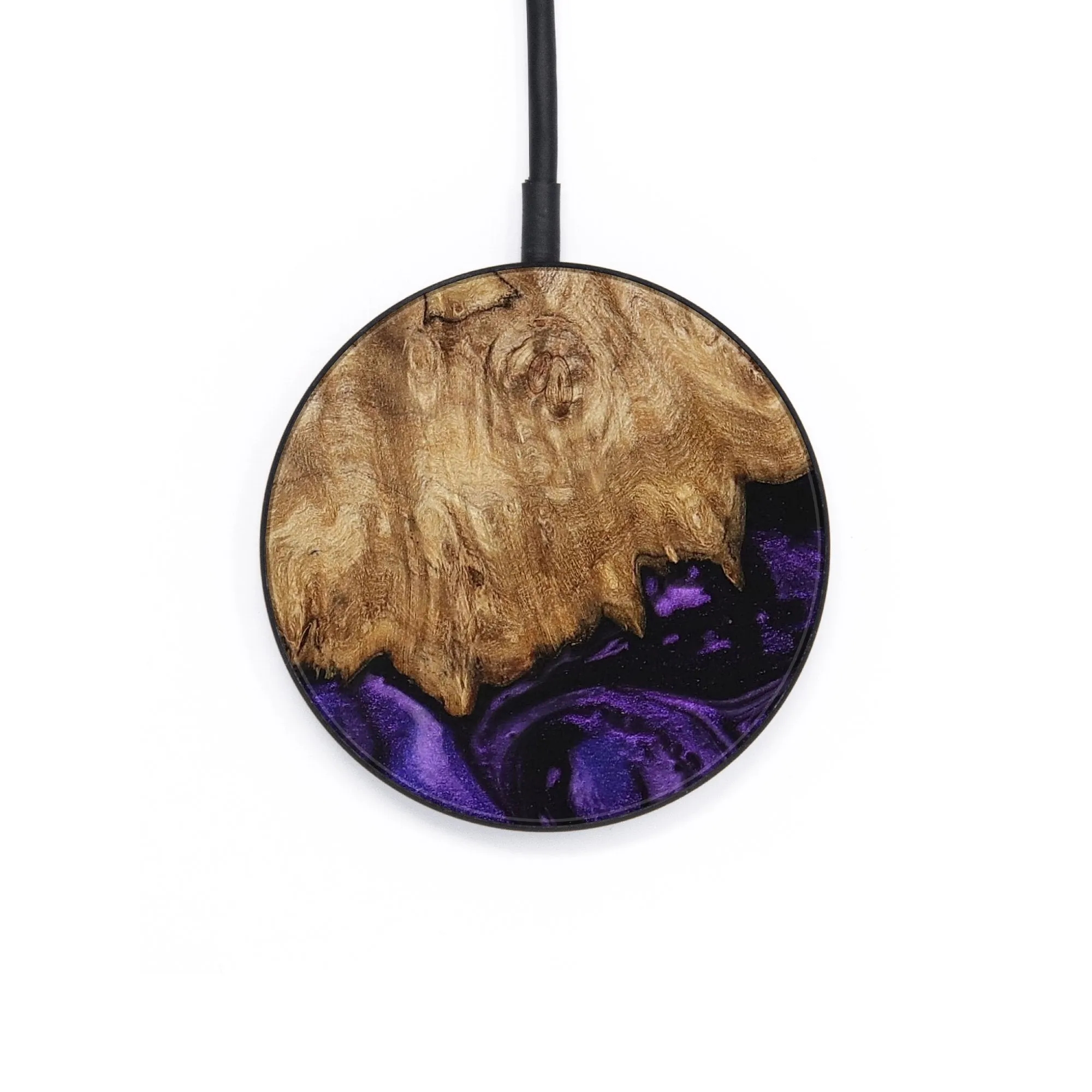 Circle Wood Wireless Charger - Debera (Purple, 730808)