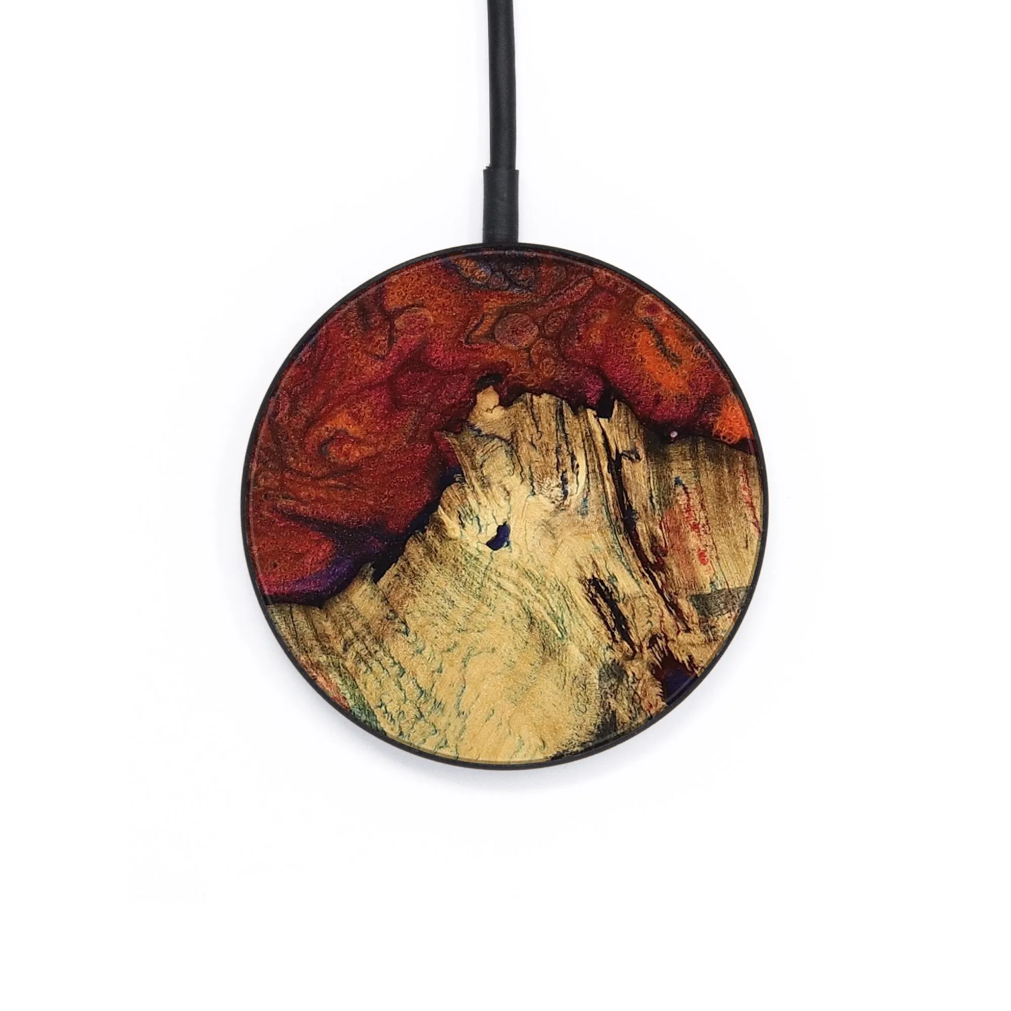 Circle Wood Wireless Charger - Hugh (Fire & Ice, 736860)