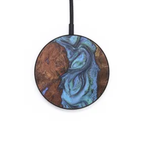 Circle Wood Wireless Charger - Joselyn (Blue, 726557)