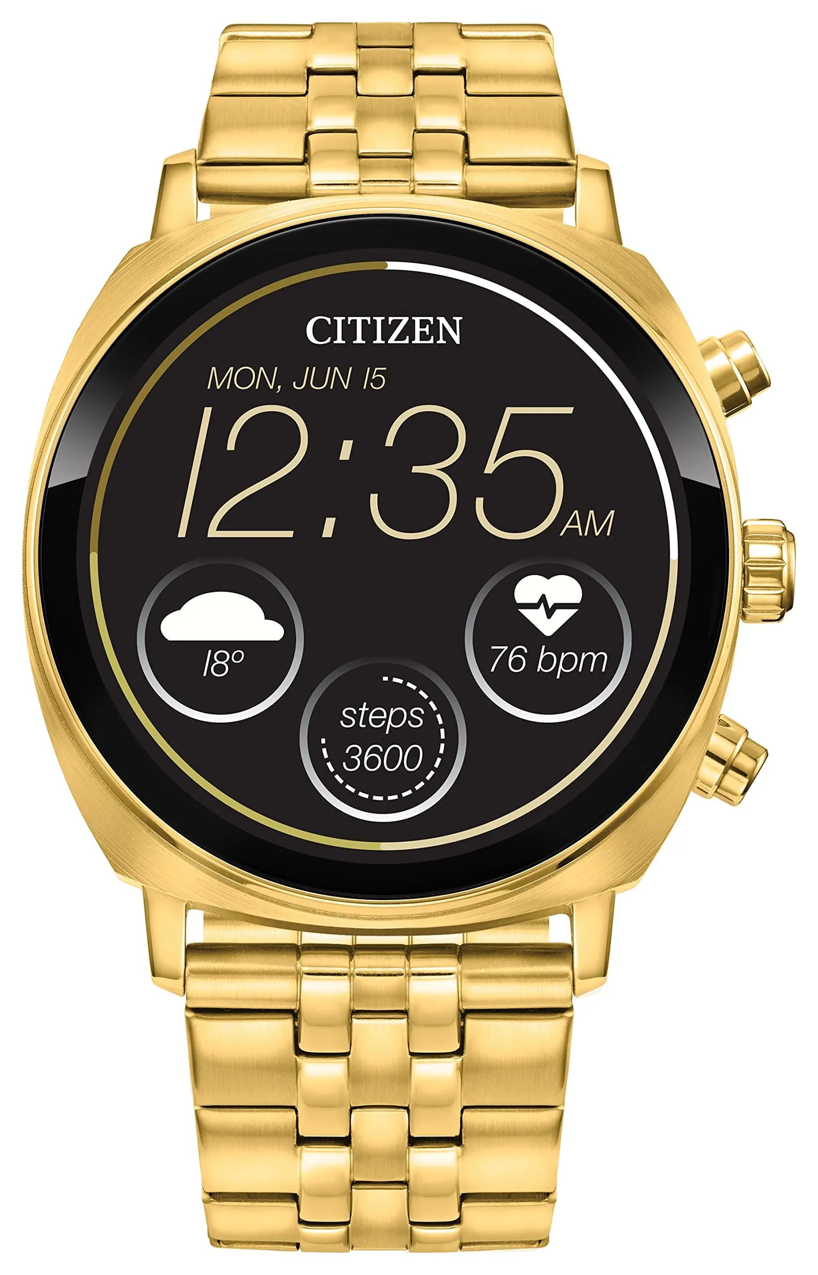 Citizen CZ Gold Stainless Steel Smartwatch