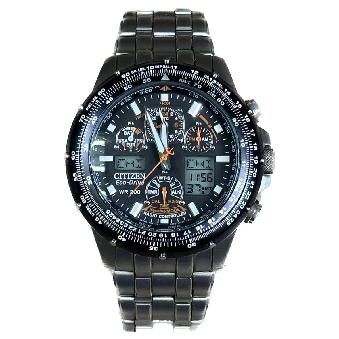 Citizen Eco-Drive JY0000-53E Skyhawk A-T Stainless Radio Control Watch