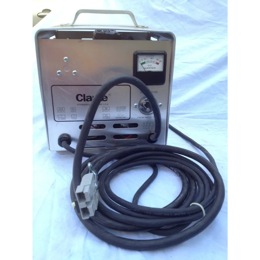 Clarke 36Volt 25 Amp APA Taper Battery Charger For HD Deep Cycle lead Acid Batteries NLA