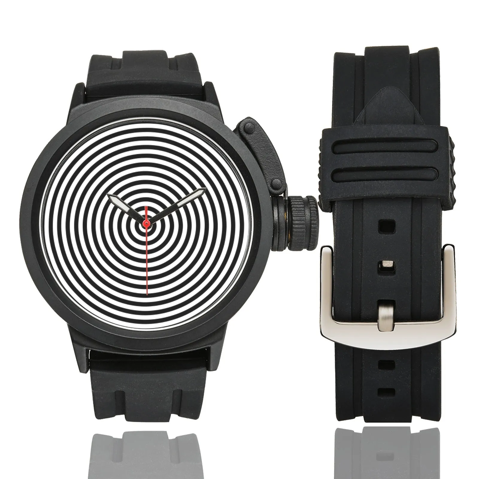 concentric circle watch Men's Sports Watch(Model 309)