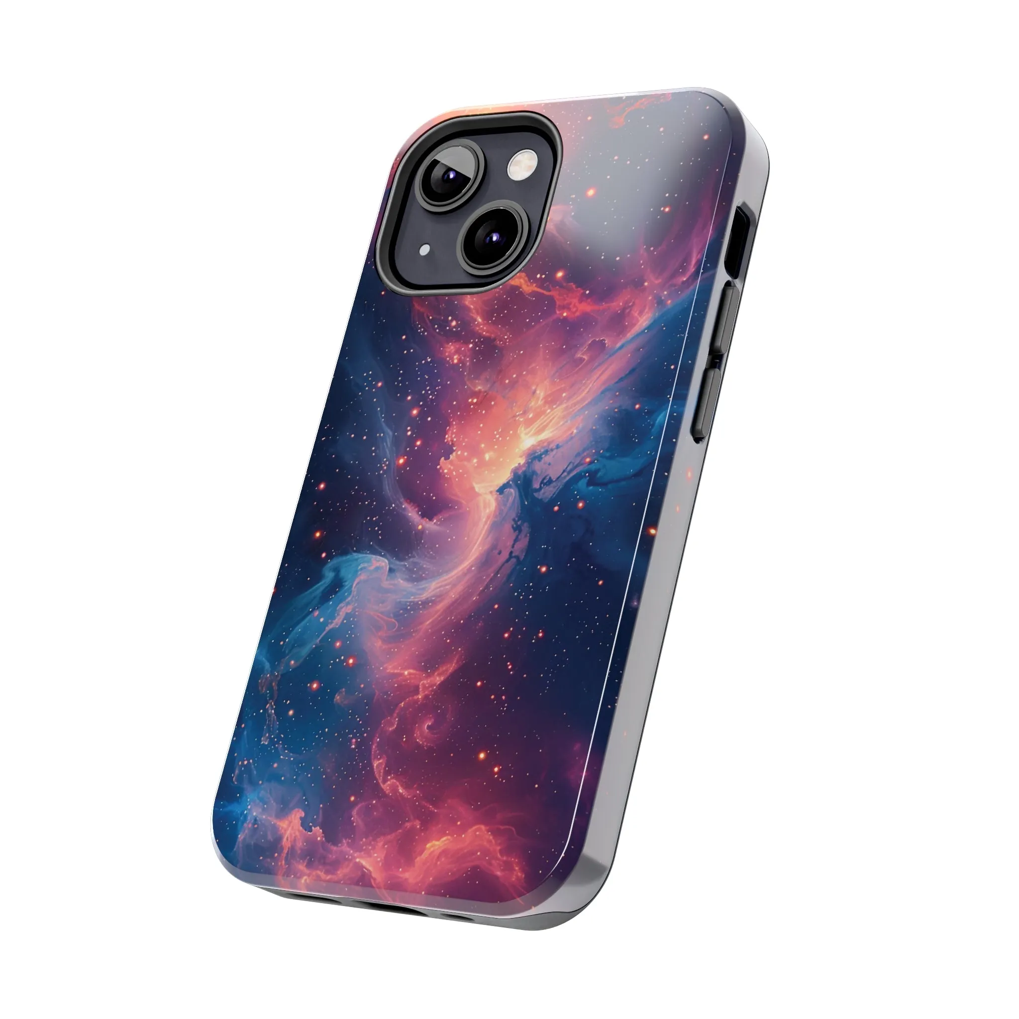 Cosmic Nebula iPhone Case, Space Galaxy Stars Phone Cover, Unique Astral Abstract Protective Shell Protective Case for iPhone Models, Tough iPhone Case