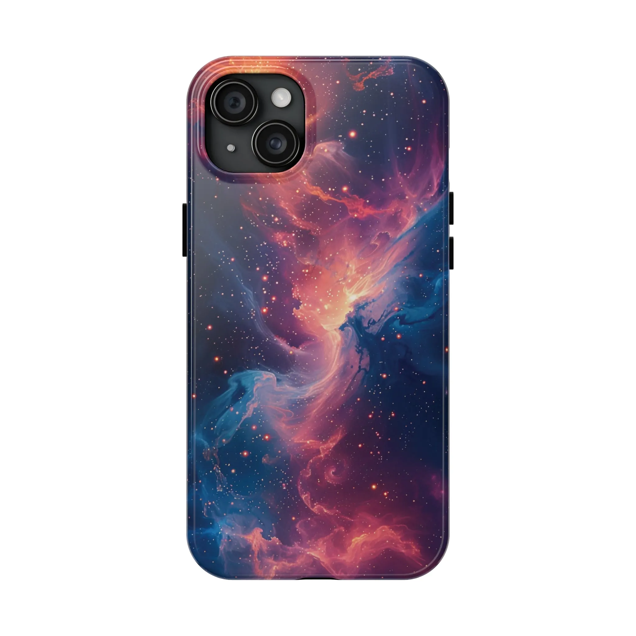 Cosmic Nebula iPhone Case, Space Galaxy Stars Phone Cover, Unique Astral Abstract Protective Shell Protective Case for iPhone Models, Tough iPhone Case