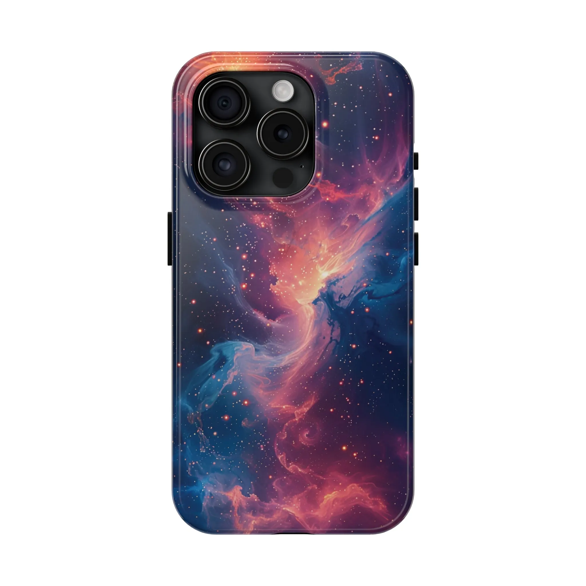 Cosmic Nebula iPhone Case, Space Galaxy Stars Phone Cover, Unique Astral Abstract Protective Shell Protective Case for iPhone Models, Tough iPhone Case