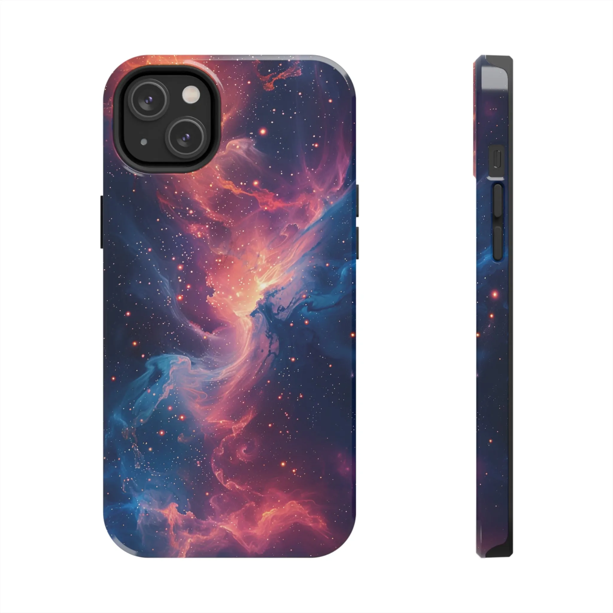 Cosmic Nebula iPhone Case, Space Galaxy Stars Phone Cover, Unique Astral Abstract Protective Shell Protective Case for iPhone Models, Tough iPhone Case