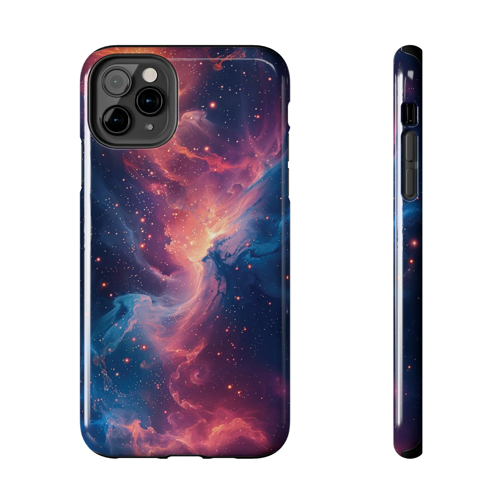 Cosmic Nebula iPhone Case, Space Galaxy Stars Phone Cover, Unique Astral Abstract Protective Shell Protective Case for iPhone Models, Tough iPhone Case