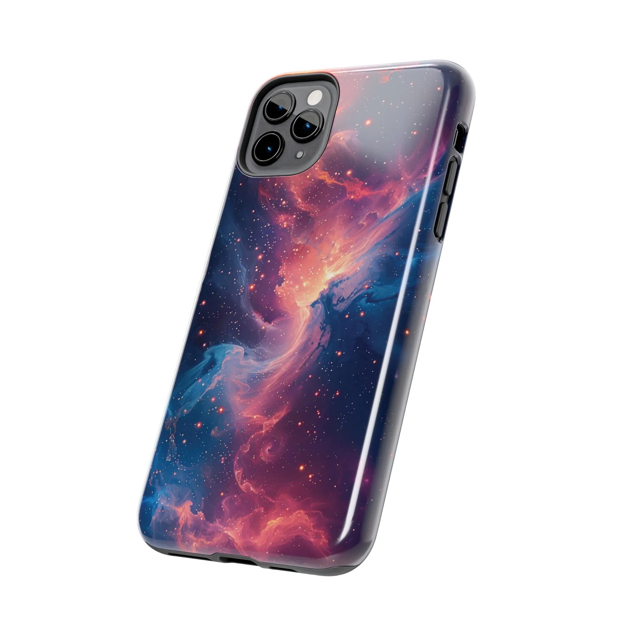 Cosmic Nebula iPhone Case, Space Galaxy Stars Phone Cover, Unique Astral Abstract Protective Shell Protective Case for iPhone Models, Tough iPhone Case