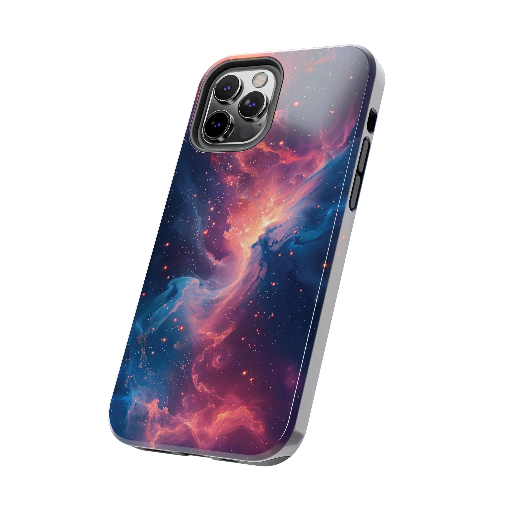 Cosmic Nebula iPhone Case, Space Galaxy Stars Phone Cover, Unique Astral Abstract Protective Shell Protective Case for iPhone Models, Tough iPhone Case