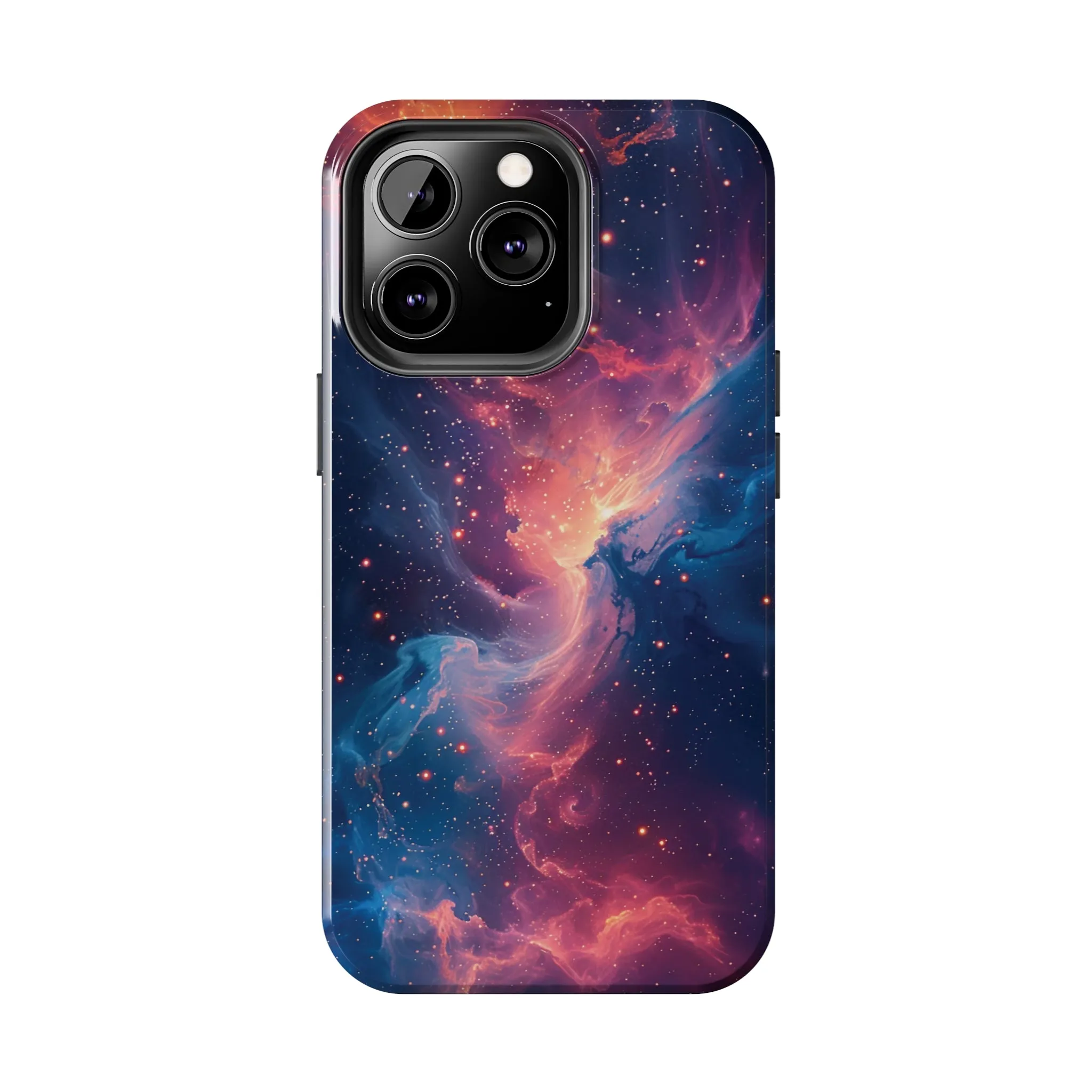 Cosmic Nebula iPhone Case, Space Galaxy Stars Phone Cover, Unique Astral Abstract Protective Shell Protective Case for iPhone Models, Tough iPhone Case