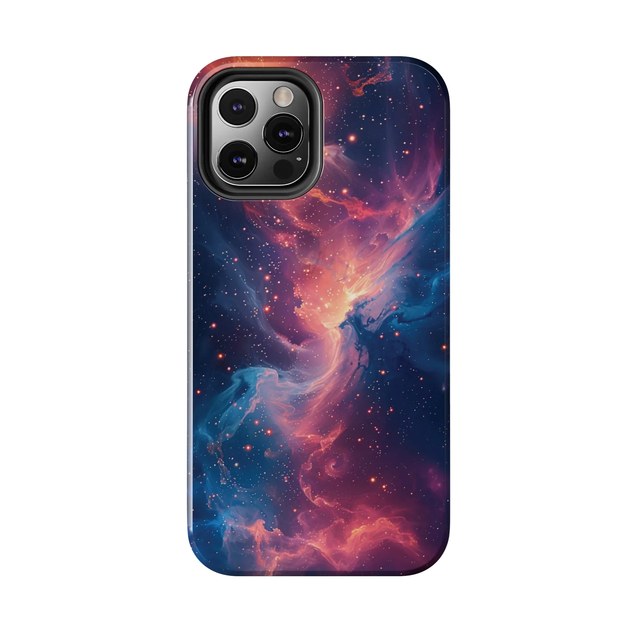 Cosmic Nebula iPhone Case, Space Galaxy Stars Phone Cover, Unique Astral Abstract Protective Shell Protective Case for iPhone Models, Tough iPhone Case