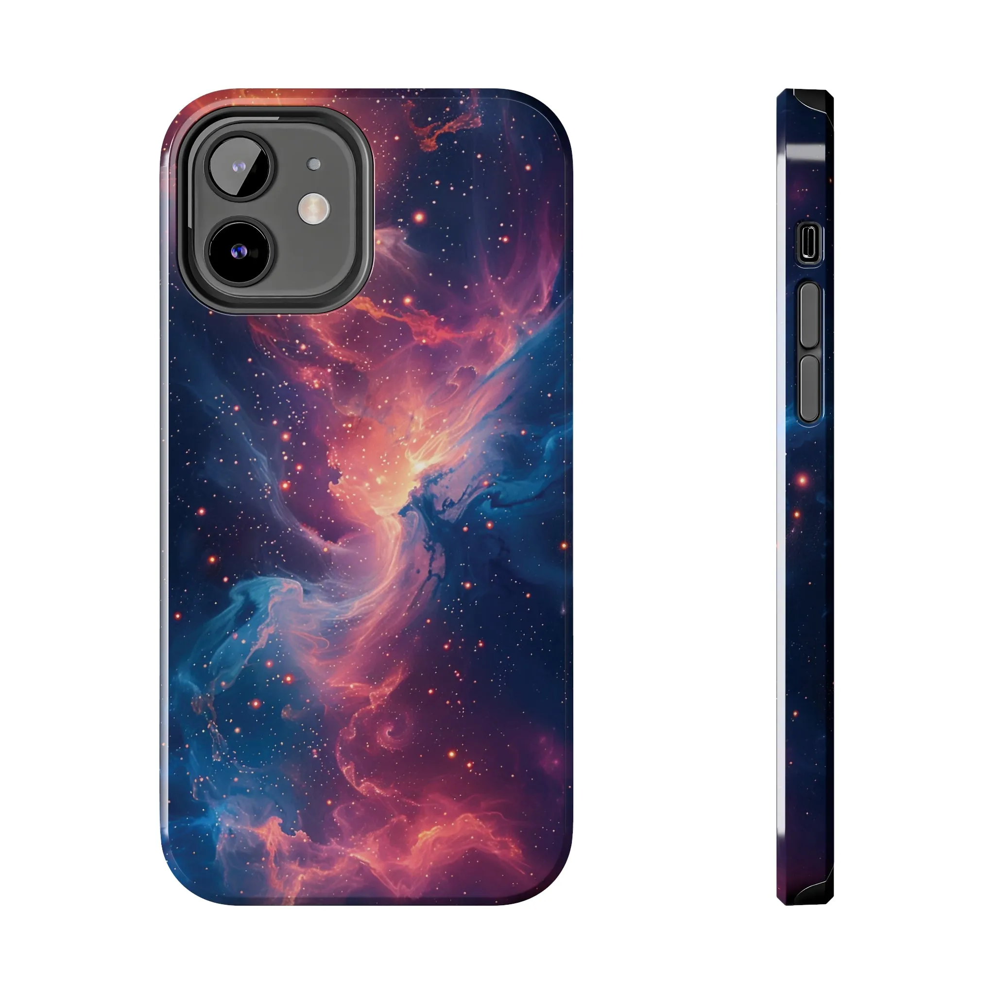 Cosmic Nebula iPhone Case, Space Galaxy Stars Phone Cover, Unique Astral Abstract Protective Shell Protective Case for iPhone Models, Tough iPhone Case