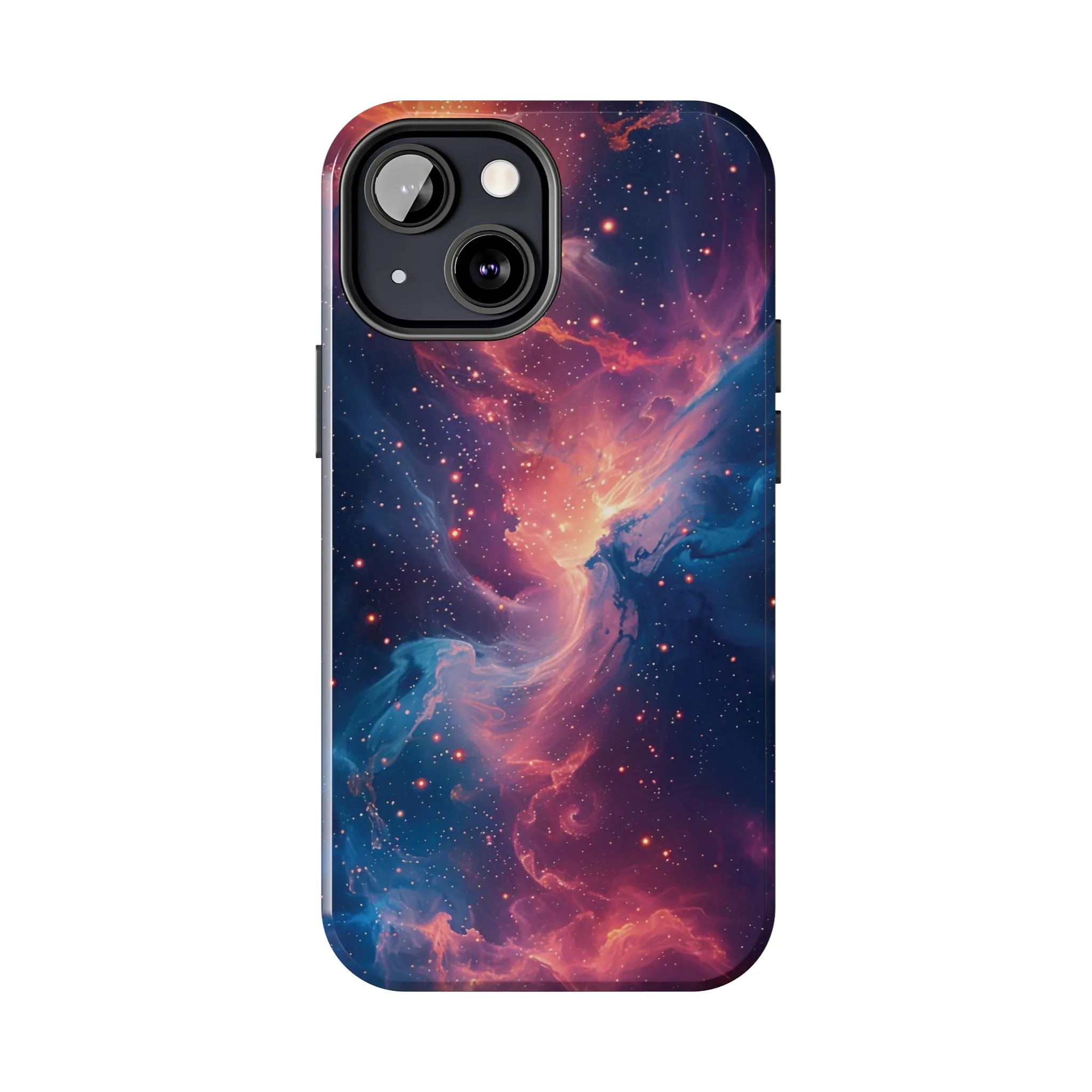 Cosmic Nebula iPhone Case, Space Galaxy Stars Phone Cover, Unique Astral Abstract Protective Shell Protective Case for iPhone Models, Tough iPhone Case