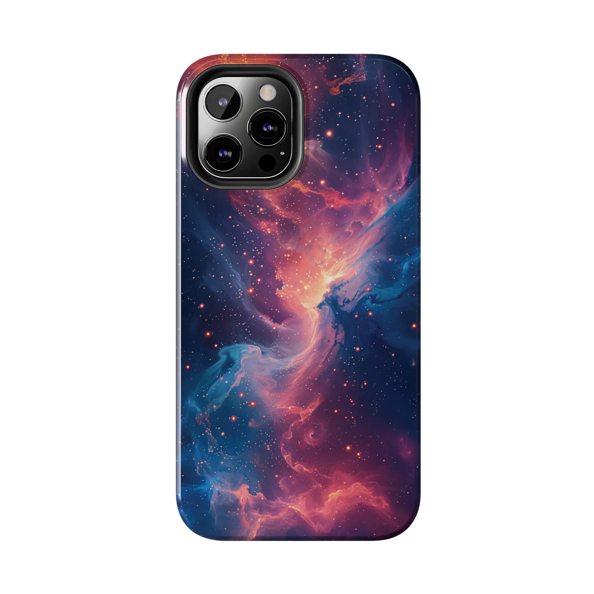 Cosmic Nebula iPhone Case, Space Galaxy Stars Phone Cover, Unique Astral Abstract Protective Shell Protective Case for iPhone Models, Tough iPhone Case