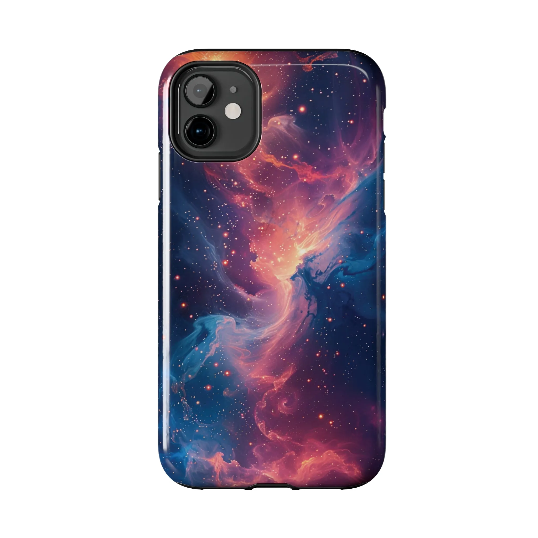 Cosmic Nebula iPhone Case, Space Galaxy Stars Phone Cover, Unique Astral Abstract Protective Shell Protective Case for iPhone Models, Tough iPhone Case