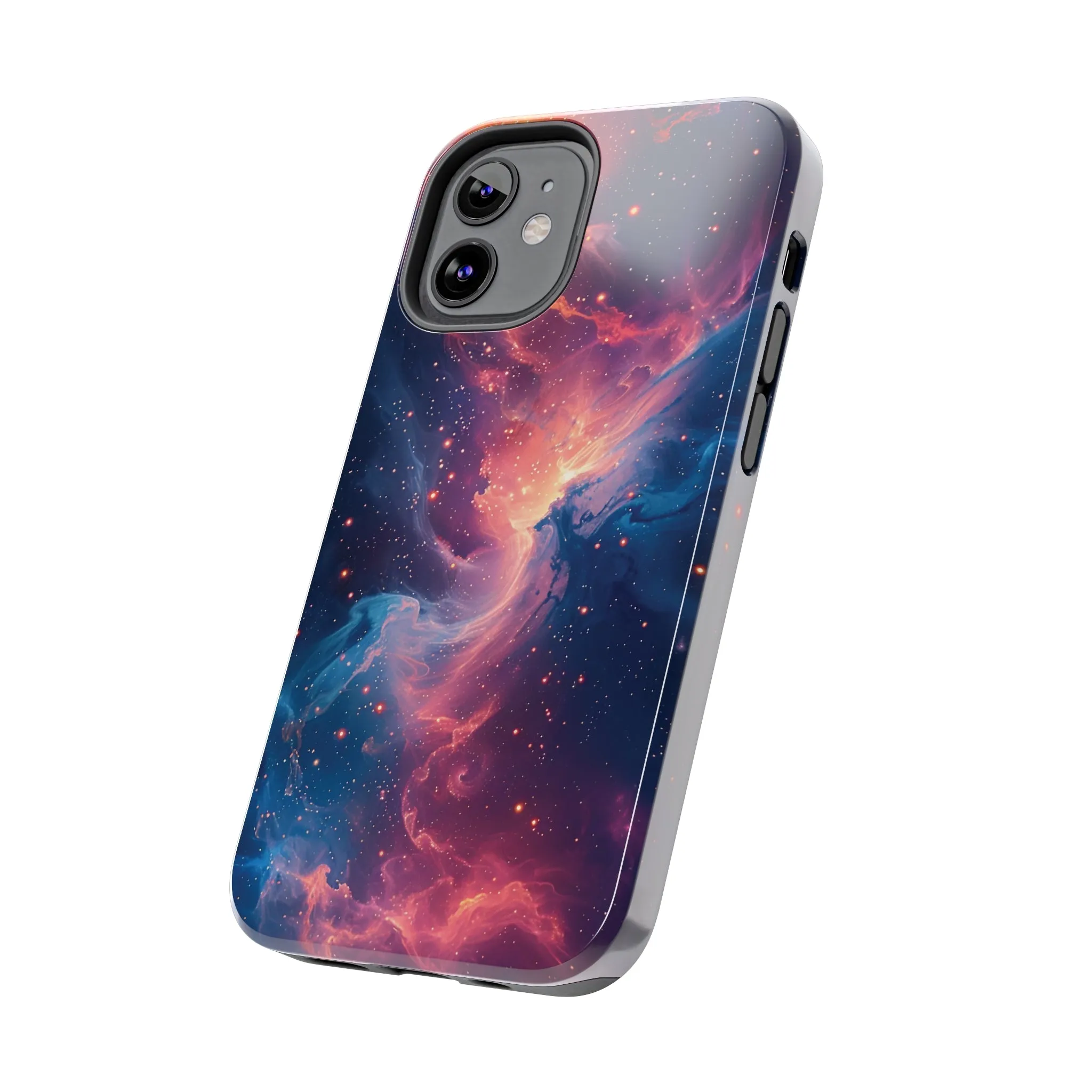 Cosmic Nebula iPhone Case, Space Galaxy Stars Phone Cover, Unique Astral Abstract Protective Shell Protective Case for iPhone Models, Tough iPhone Case