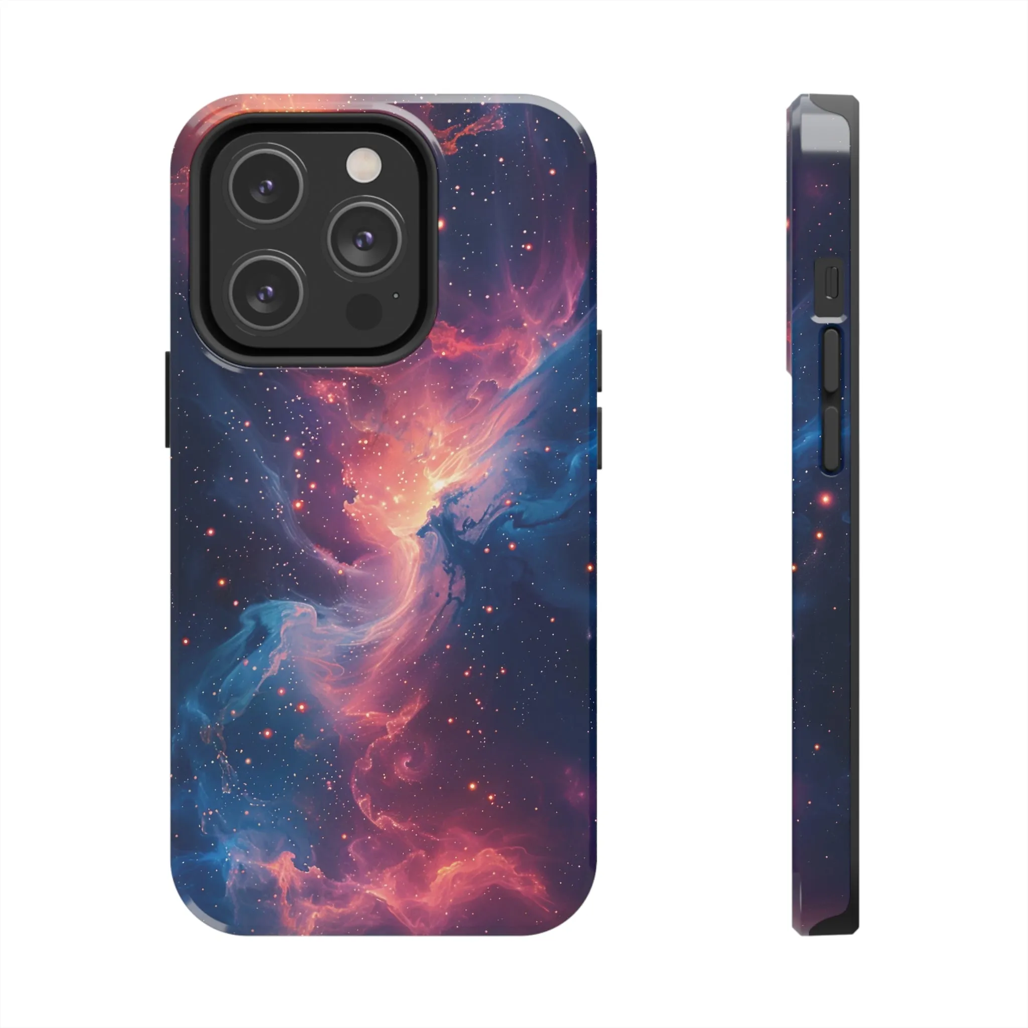 Cosmic Nebula iPhone Case, Space Galaxy Stars Phone Cover, Unique Astral Abstract Protective Shell Protective Case for iPhone Models, Tough iPhone Case