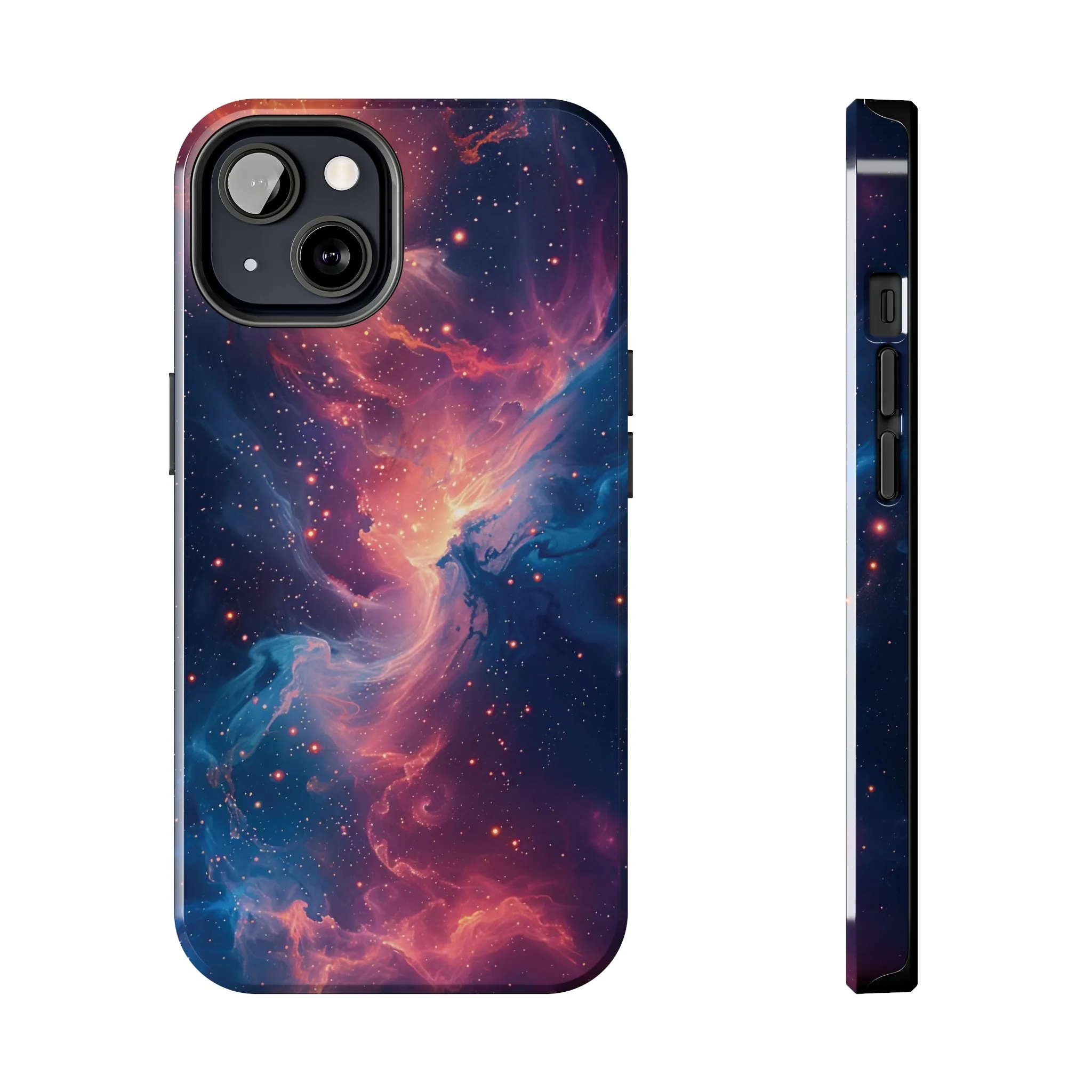 Cosmic Nebula iPhone Case, Space Galaxy Stars Phone Cover, Unique Astral Abstract Protective Shell Protective Case for iPhone Models, Tough iPhone Case