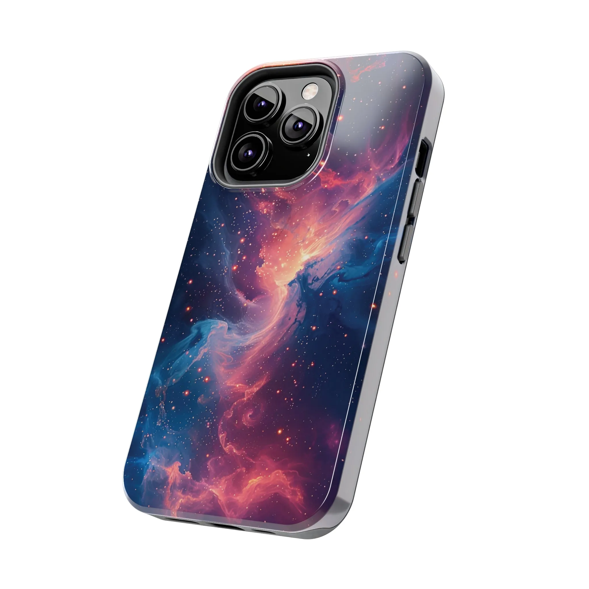 Cosmic Nebula iPhone Case, Space Galaxy Stars Phone Cover, Unique Astral Abstract Protective Shell Protective Case for iPhone Models, Tough iPhone Case