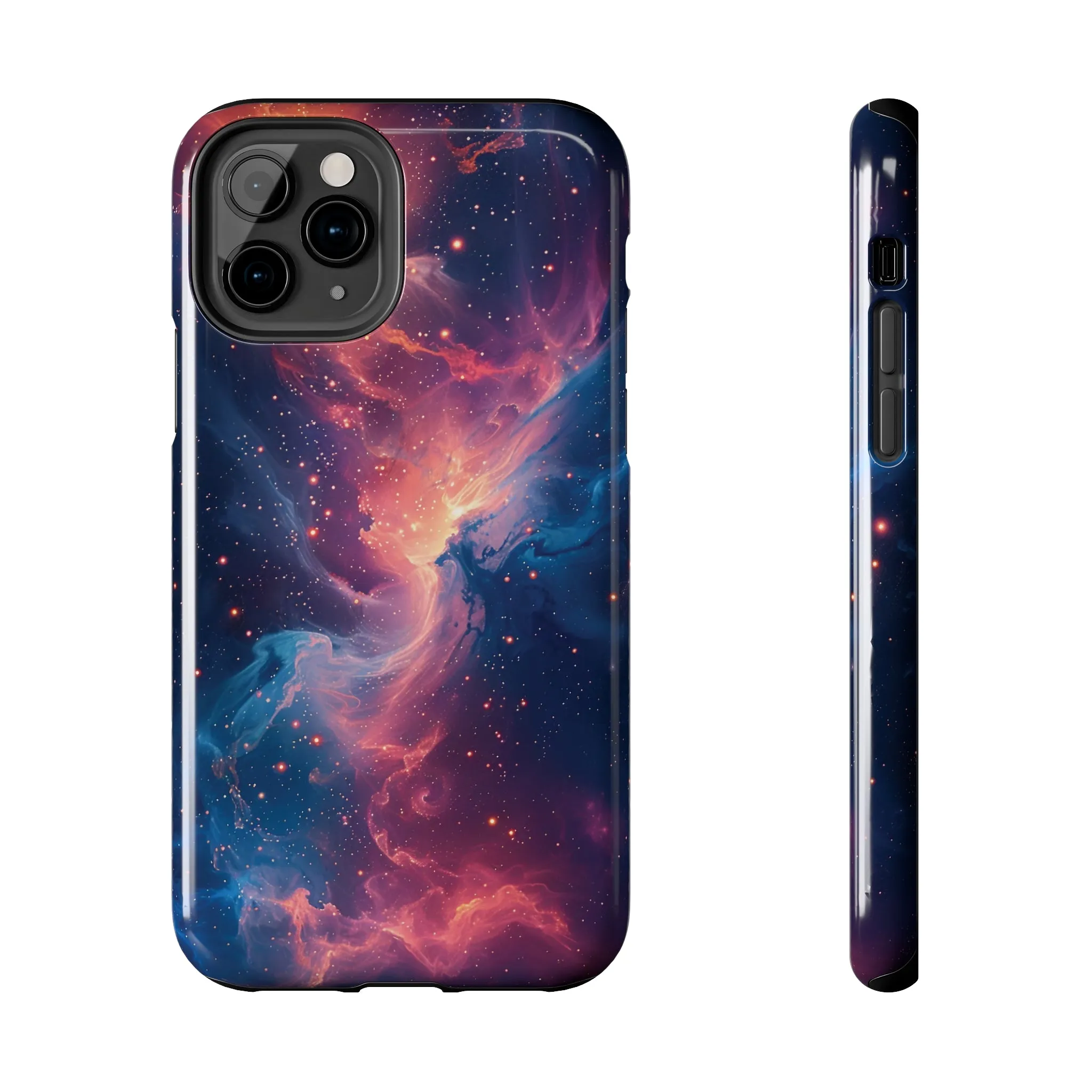 Cosmic Nebula iPhone Case, Space Galaxy Stars Phone Cover, Unique Astral Abstract Protective Shell Protective Case for iPhone Models, Tough iPhone Case